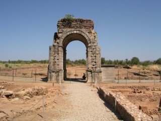 Photo des ruines de la cité romaine de Caparra...