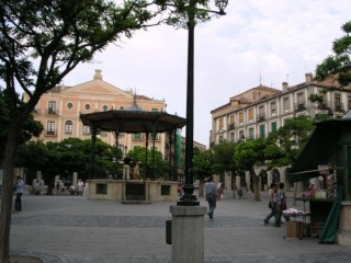 Le kiosque de la Plaza Mayor