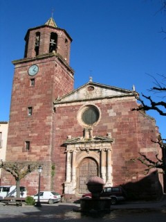 Vue du village de Prades (Catalogne)