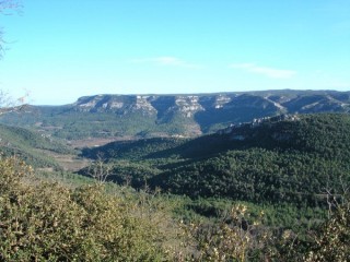 Vue du village de Prades (Catalogne)
