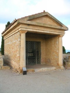 Temple reconstitué dans la ville romaine