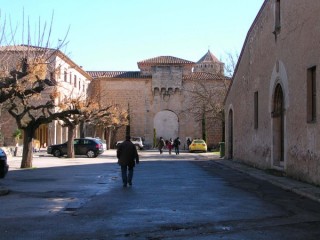 Vue du monastère de Poblet (Catalogne)