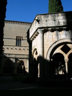 Vue du monastère de Poblet (Catalogne)