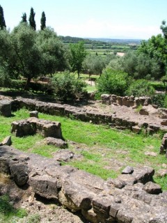 Ullastret : vue des ruines du village antique Ullastret : vue des ruines du village antique