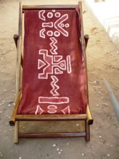 Chaise en batik