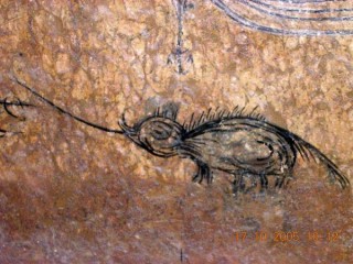 Dessin sur les murs du fort Jesus