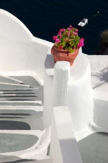 Escalier vertigineux à Oia