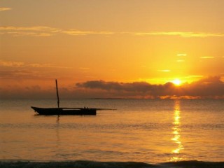 Lever de soleil sur galu beach