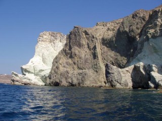 Paysage entre the  red beach et the white beach