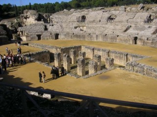 Photo de la cité romaine d'Italica près de... Photo de la cité romaine d'Italica près de...
