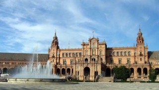 Photo de la Plaza de España à Séville... Photo de la Plaza de España à Séville...