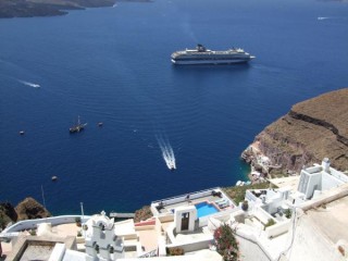 Vue plongeante d'oia