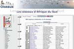 Les oiseaux d'Afrique du Sud