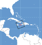 Situation de l'Île de la Navasse
