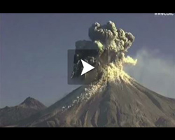 L'ruption du volcan de Colima